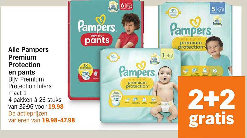 Alle Pampers Premium Protection en pants