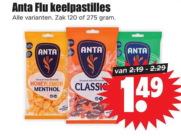 Anta Flu keelpastilles