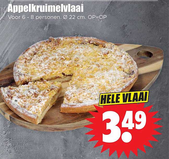 Appel kruimelvlaai