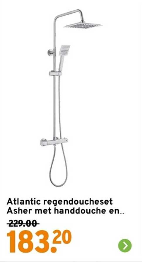 Atlantic regendoucheset Asher met handdouche en...