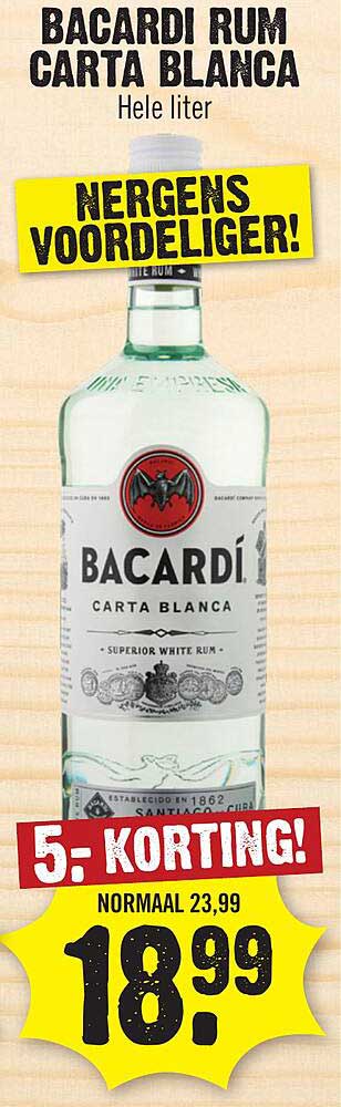 Bacardi Rum Carta Blanca