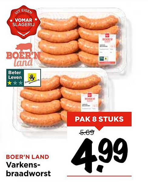 BOER'N LAND Varkensbraadworst