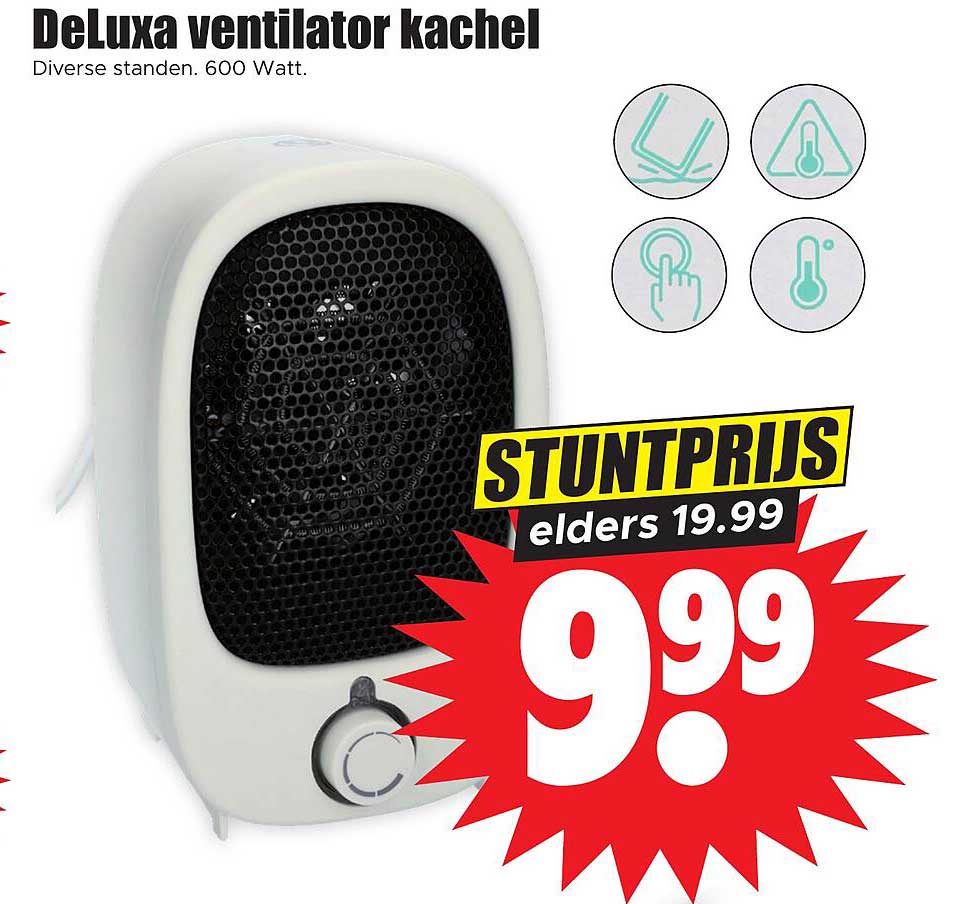 DeLuXa ventilator kachel