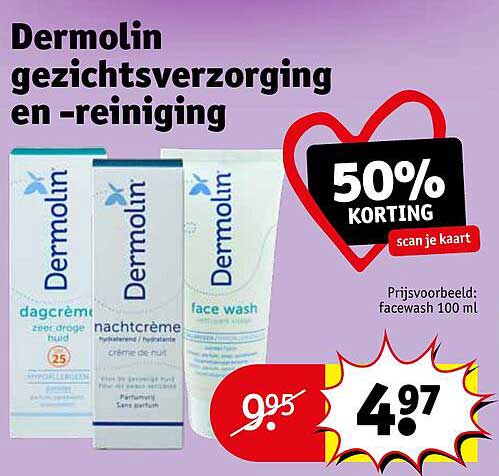 Dermolin gezichtsverzorging en -reiniging