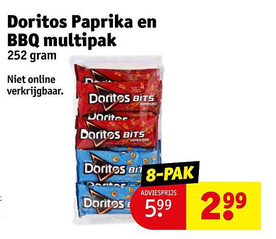 Doritos Paprika en BBQ multipak