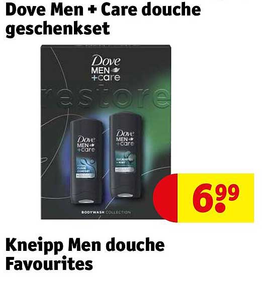 Dove Men + Care douche geschenkset  
Kneipp Men douche Favourites