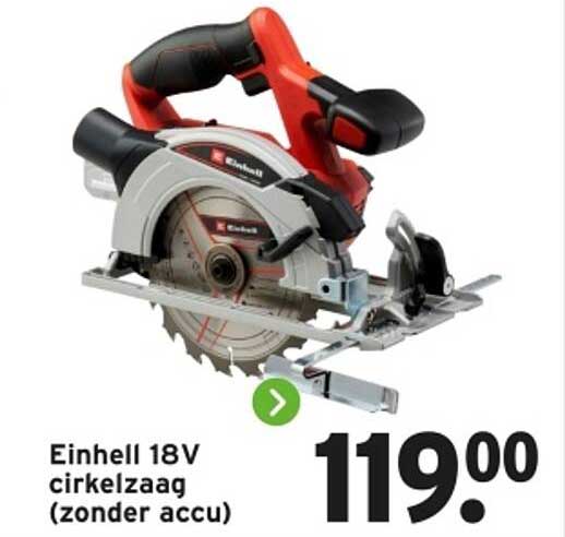 Einhell 18V cirkelzaag (zonder accu)