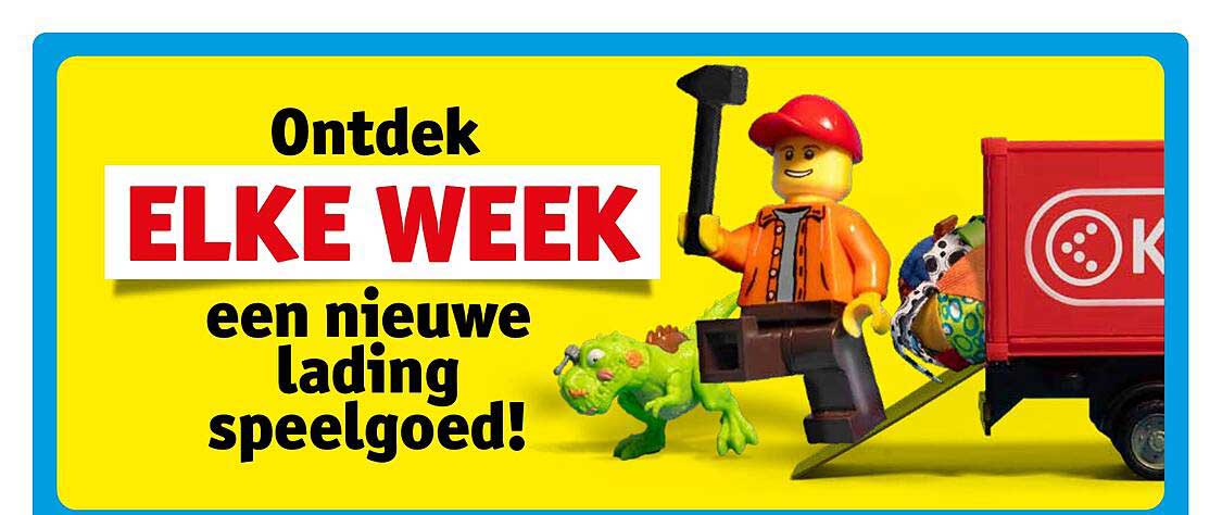 Elke week een nieuwe lading speelgoed!