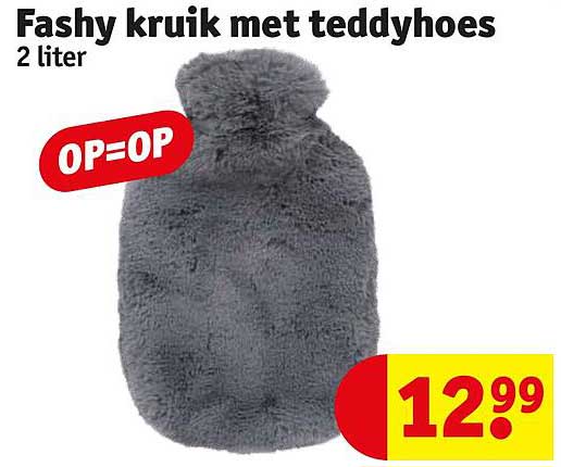 Fashy kruik met teddyhoes