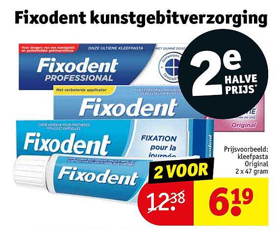 Fixodent kunstgebitverzorging