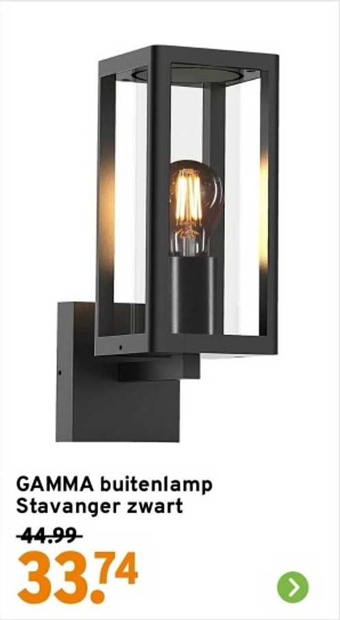 GAMMA buitenlamp Stavanger zwart