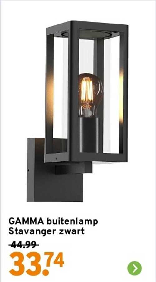 GAMMA buitenlamp Stavanger zwart