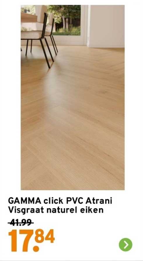 GAMMA click PVC Atrani Visgraat naturel eiken