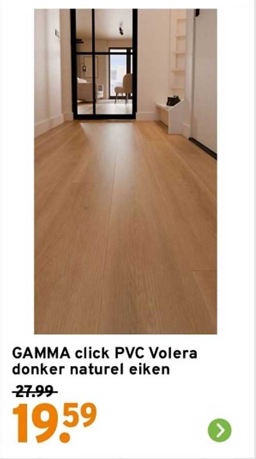 GAMMA click PVC Volera donker naturel eiken