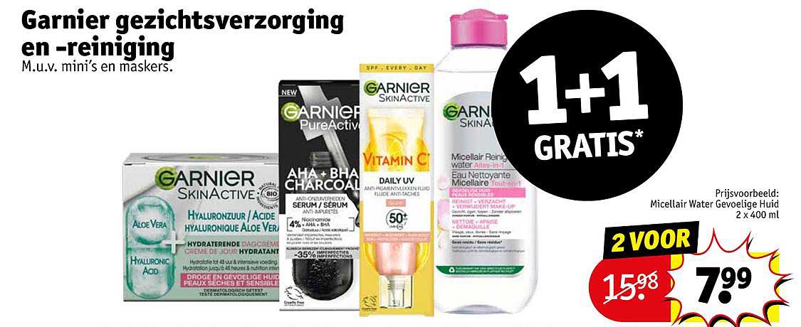 Garnier gezichtsverzorging en -reiniging