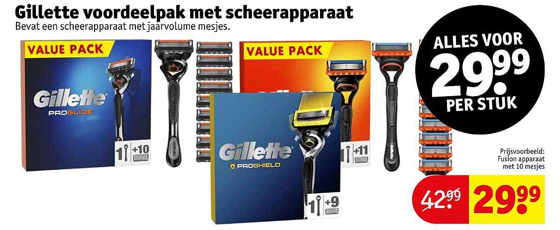 Gillette voordelpak met scheerapparaat