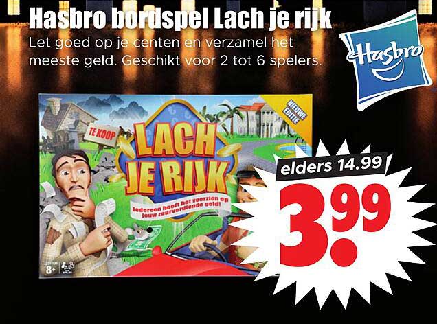 Hasbro bordspel Lach je rijk