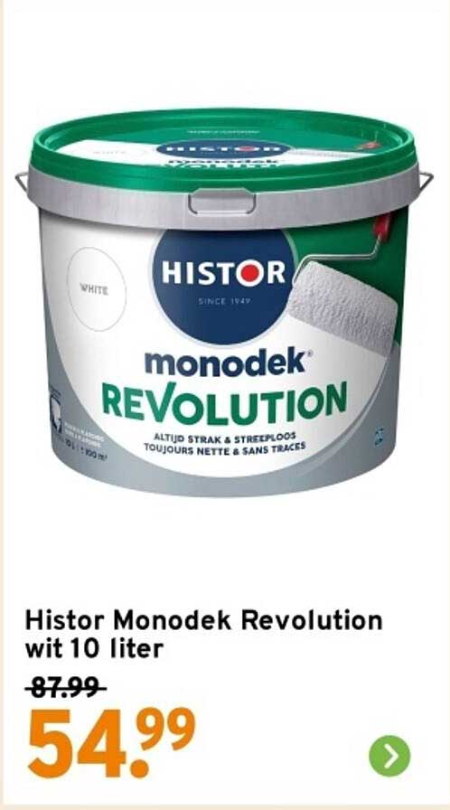 Histor Monodek Revolution wit 10 liter