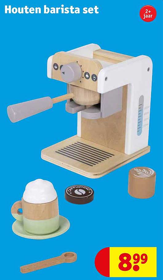 Houten barista set