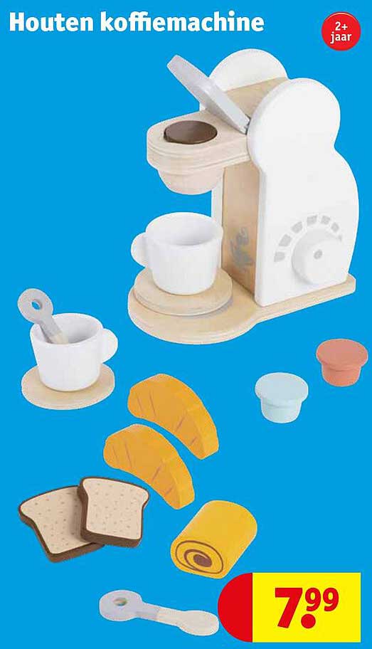 Houten koffiemachine