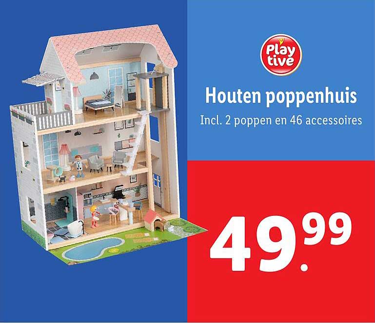 Houten poppenhuis