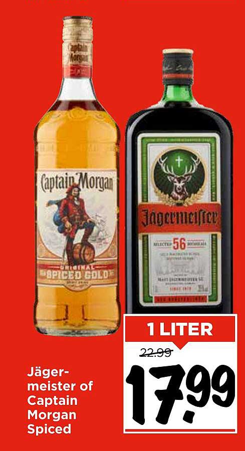 Jägermeister of Captain Morgan Spiced