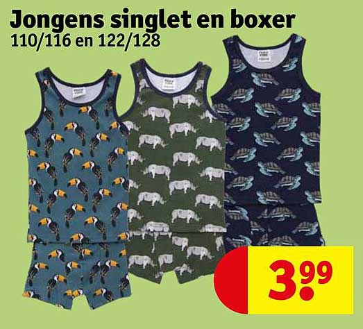 Jongens singlet en boxer