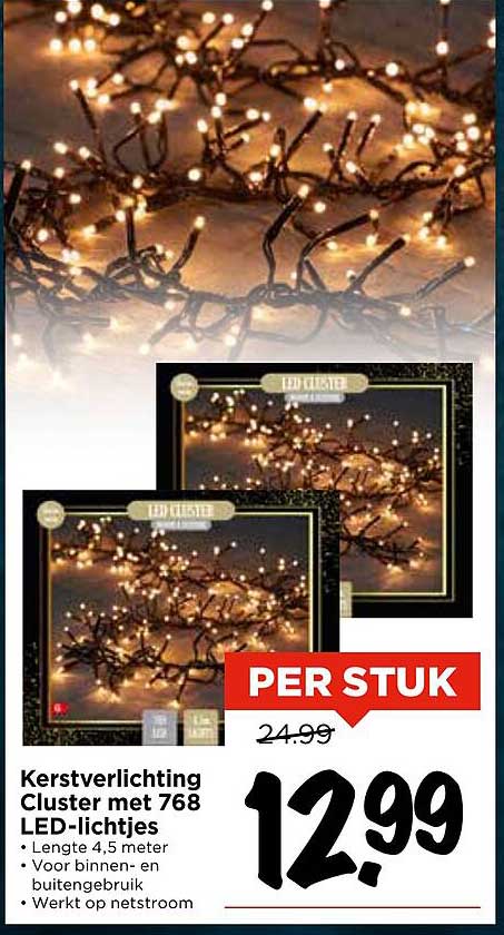 Kerstverlichting Cluster met 768 LED-lampjes