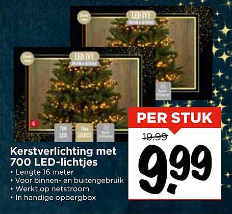 Kerstverlichting met 700 LED-lichtjes