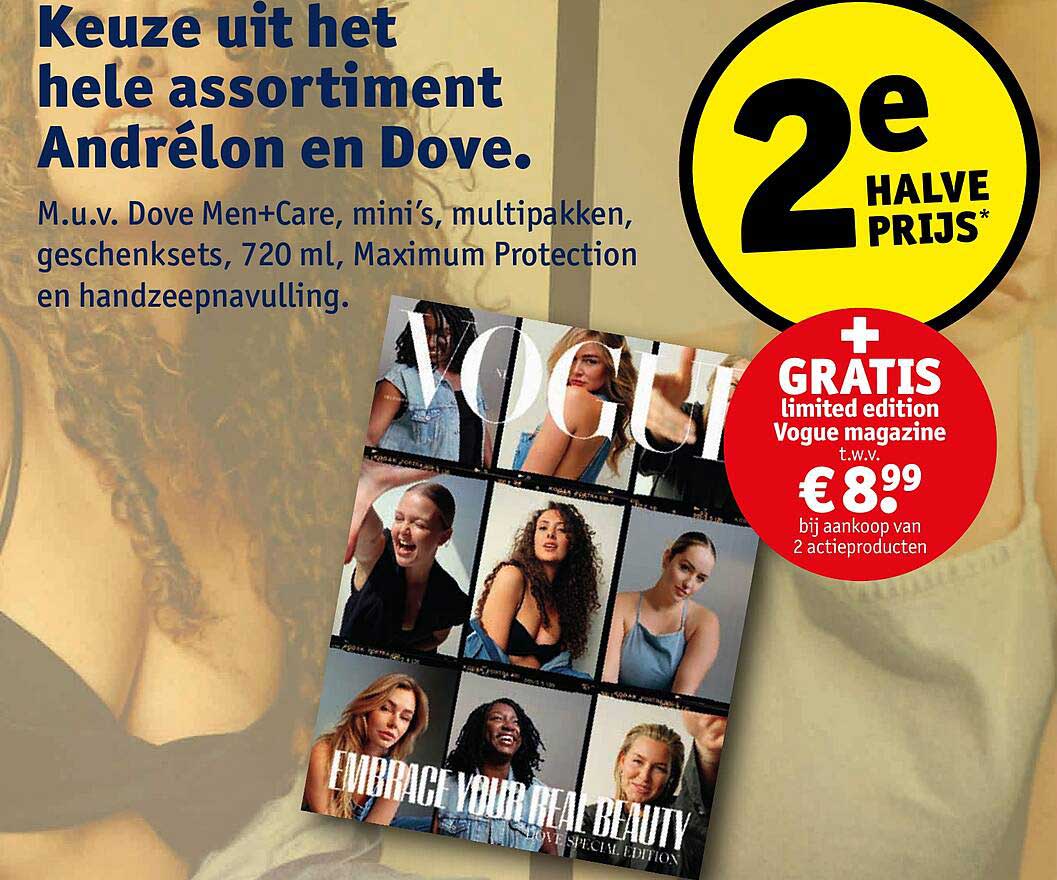 Keuze uit het hele assortiment Andrélon en Dove.