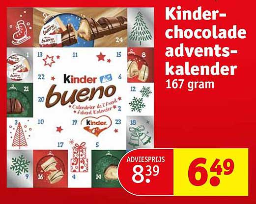 Kinder-chocolade adventskalender