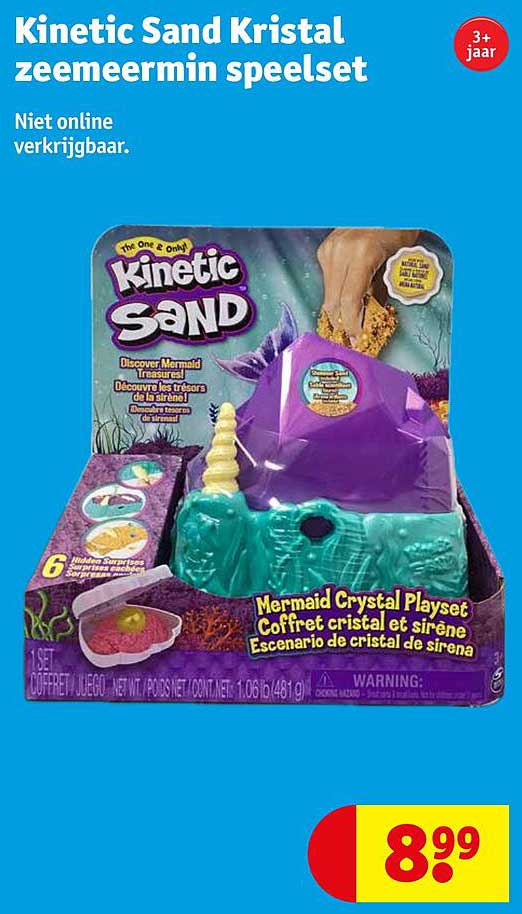 Kinetic Sand Kristal zeemeermin speelset