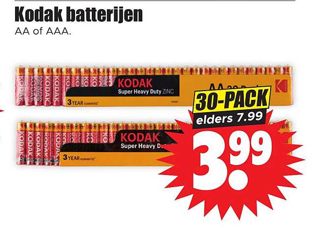 Kodak batterijen