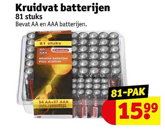 Kruidvat batterijen