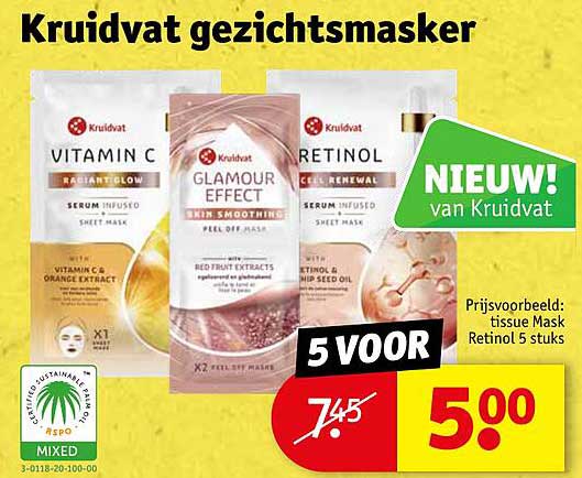 Kruidvat gezichtsmasker