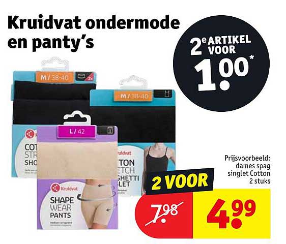 Kruidvat ondermode en panty’s