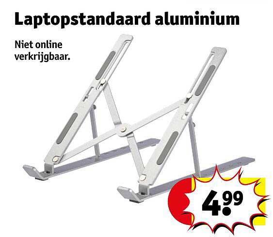 Laptopstandaard aluminium