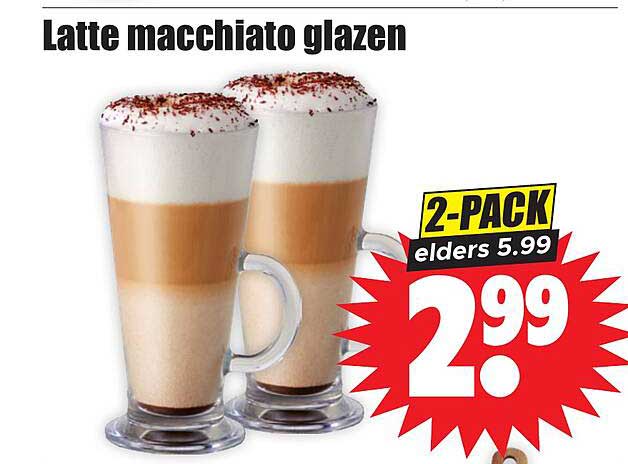 Latte macchiato glazen