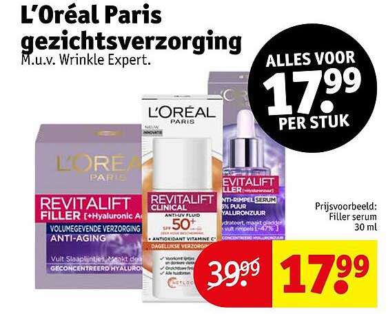 L'Oréal Paris gezichtsverzorging