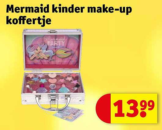 Mermaid kinder make-up koffertje