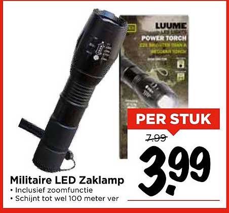 Militaire LED Zaklamp