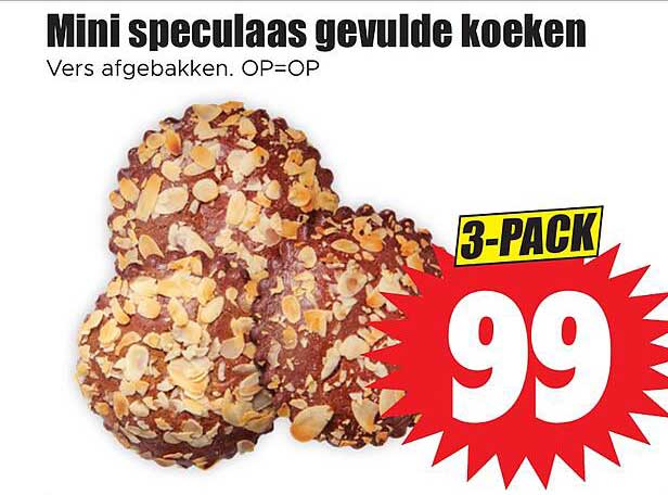 Mini speculaas gevulde koeken