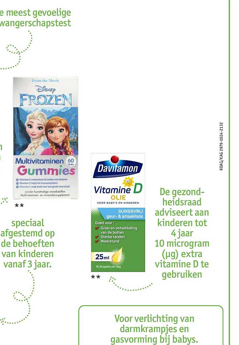 Multivitaminen Gummies  
Davitamon Vitamine D Olie