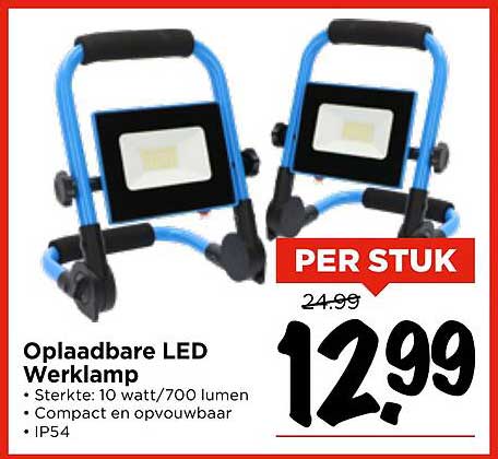 Oplaadbare LED Werklamp