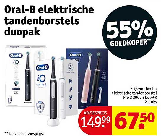 Oral-B elektrische tandenborstels duopak