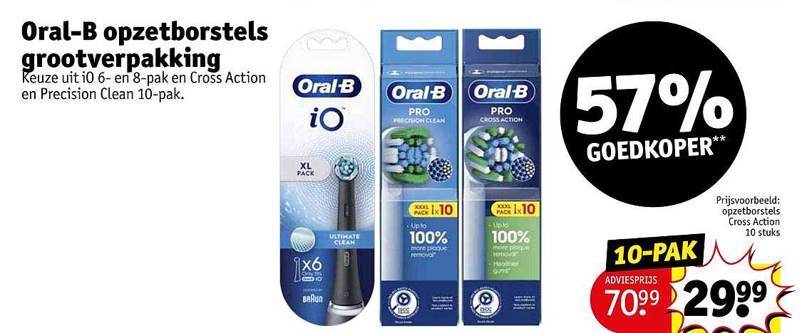 Oral-B opzetborstels grootverpakking