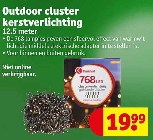 Outdoor cluster kerstverlichting