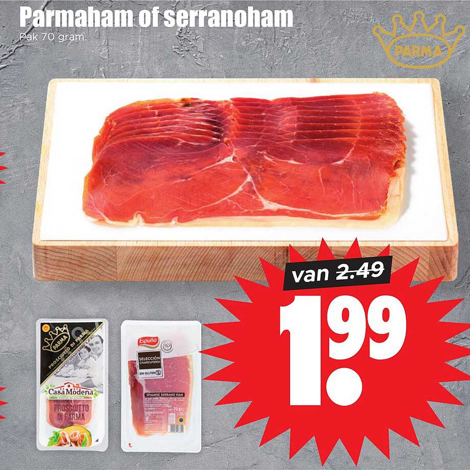 Parmaham of serranoham