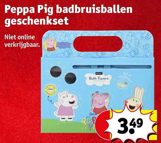 Peppa Pig badbruisballen geschenkset