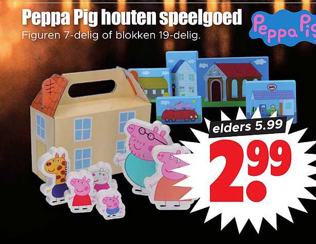 Peppa Pig houten speelgoed